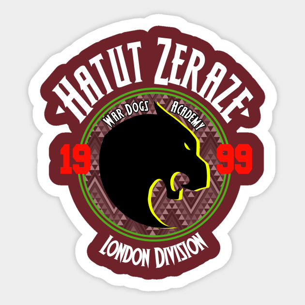 Hatut Zeraze - London Division Sticker by Snooze9000